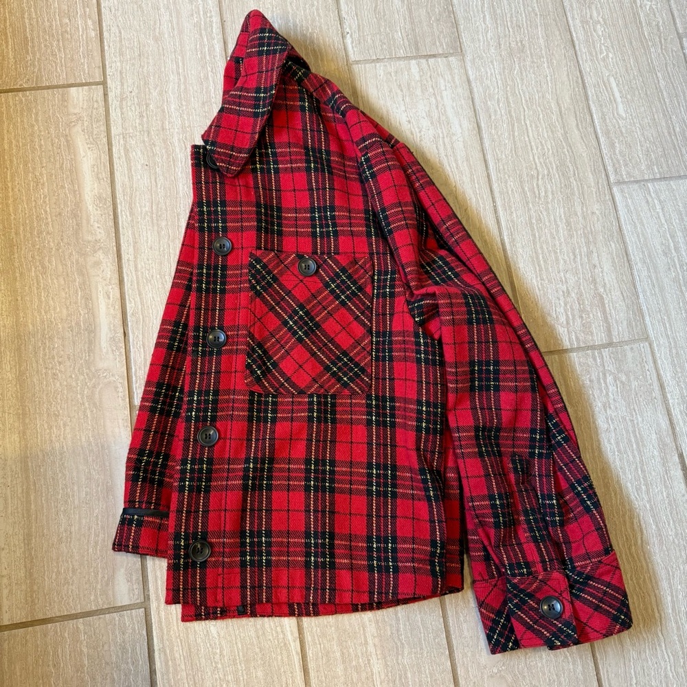 Women’s Red and Black Coat/Flannel